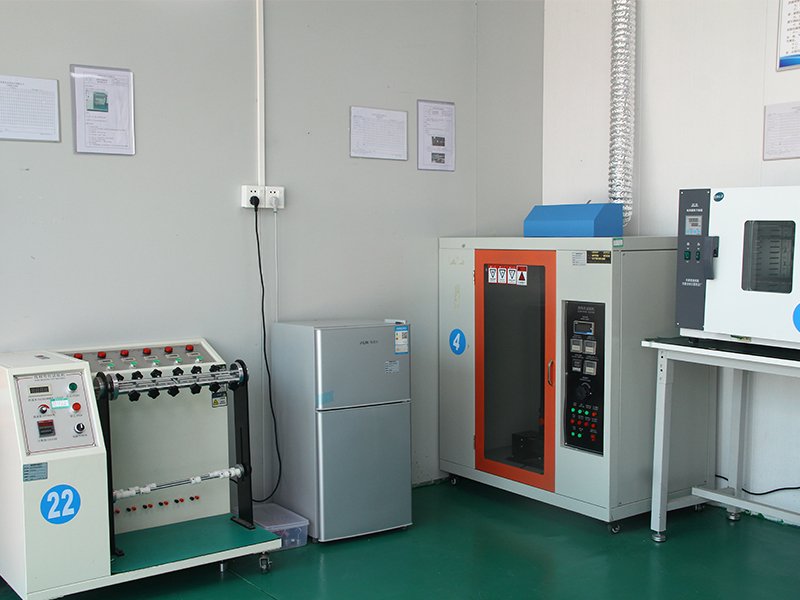 Automated cable bending and flex endurance tester for robotic wire harnesses.